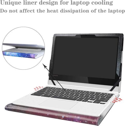 Alapmk Protective Case Cover for 11.6" Lenovo Chromebook C330 Series Laptop[Warning:Not fit Lenovo Chromebook S330],Black in Saudi Arabia