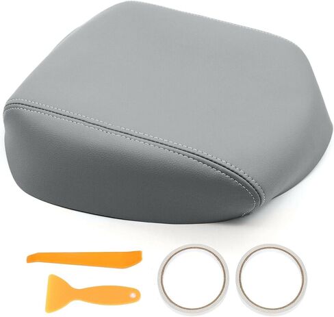HECASA Center Console Armrest Lid Cover Compatible with 2009-2015 Honda Pilot PVC Beige in Saudi Arabia