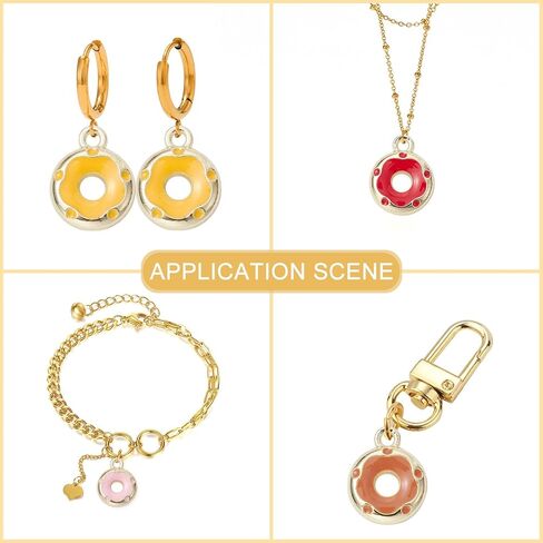 دلايات مينا ملونة من DanLingJewelry دلايات متدلية لطيفة لصناعة المجوهرات in Kuwait