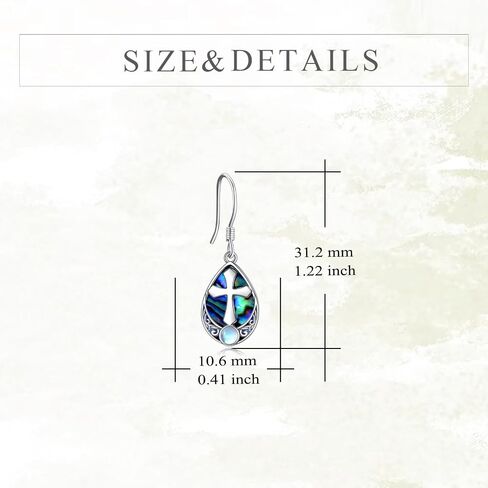 Celtic Cross Earrings Sterling Silver Irish Cross Drop Dangle Earrings Fashion Jewelry Gift for Women in Kuwait