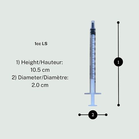 حقنة بيطرية Luer Slip 1cc (1ml) TB، 27G x 1/2 بوصة (13 مم)، مختومة بشكل فردي، 100 لكل صندوق، 01TB2713 in Saudi Arabia