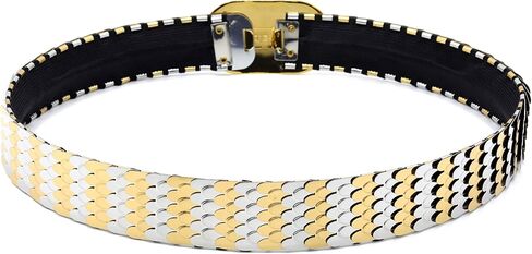 Marshal Metal Fashion Belt Metallic Mermaid Scale Stretch Waist Belt in Saudi Arabia