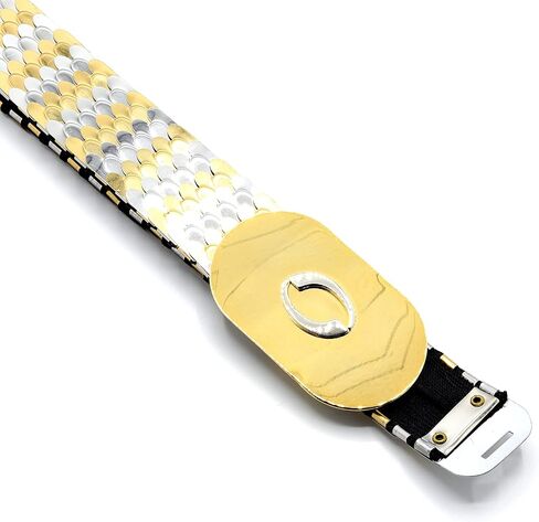 Marshal Metal Fashion Belt Metallic Mermaid Scale Stretch Waist Belt in Saudi Arabia