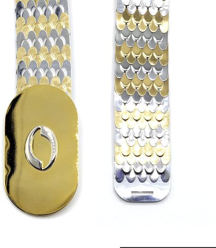 Marshal Metal Fashion Belt Metallic Mermaid Scale Stretch Waist Belt in Saudi Arabia