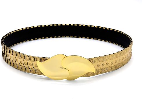 Marshal Metal Fashion Belt Metallic Mermaid Scale Stretch Waist Belt in Saudi Arabia