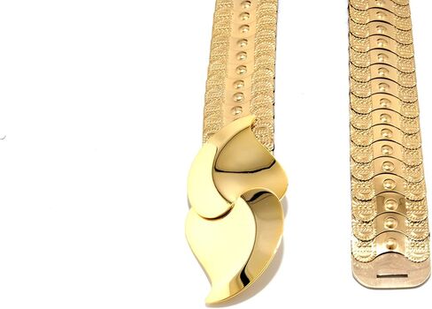 Marshal Metal Fashion Belt Metallic Mermaid Scale Stretch Waist Belt in Saudi Arabia