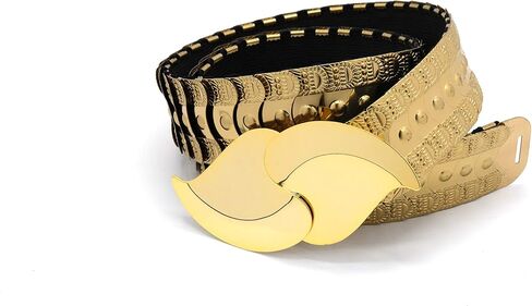 Marshal Metal Fashion Belt Metallic Mermaid Scale Stretch Waist Belt in Saudi Arabia