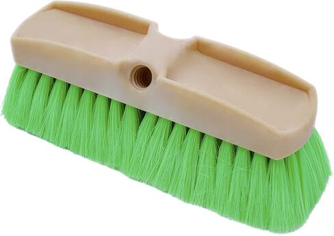 Teravan Green Obround Flow Thru Brush-Car Wash Brush with Very Soft Bristles-Cleaning Brush for RVs,Trucks and Boats (8 Inch) in Saudi Arabia