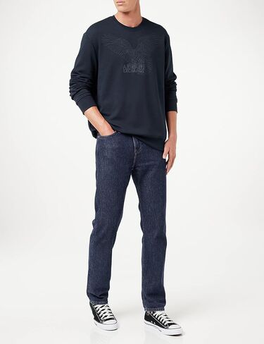 A｜X ARMANI EXCHANGE Eagle Outline Printed Sweatshirt in Saudi Arabia