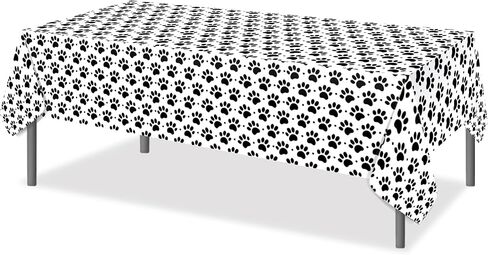 2 جهاز كمبيوتر شخصى جرو مخلب طباعة مفرش المائدة جرو مخلب طباعة البلاستيك الجدول يغطي الألوان المائية جرو مخلب طباعة مفرش المائدة المتاح غطاء الطاولة جرو مخلب طباعة غطاء الطاولة للمطبخ ديكور المنزل، 54x87In in Kuwait
