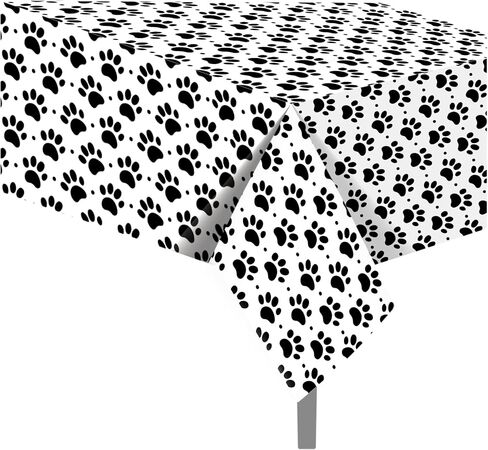 2 جهاز كمبيوتر شخصى جرو مخلب طباعة مفرش المائدة جرو مخلب طباعة البلاستيك الجدول يغطي الألوان المائية جرو مخلب طباعة مفرش المائدة المتاح غطاء الطاولة جرو مخلب طباعة غطاء الطاولة للمطبخ ديكور المنزل، 54x87In in Kuwait