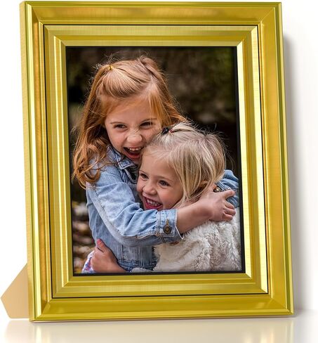 Abtgt Gold 8x10 Picture Frames, Vintage Style 8 x 10 Photo Frame for Wall and Home Decor, Tabletop or Wall Mount. in Saudi Arabia
