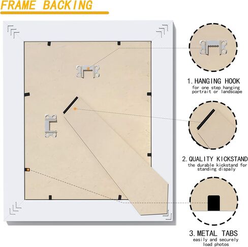 Abtgt Gold 8x10 Picture Frames, Vintage Style 8 x 10 Photo Frame for Wall and Home Decor, Tabletop or Wall Mount. in Saudi Arabia