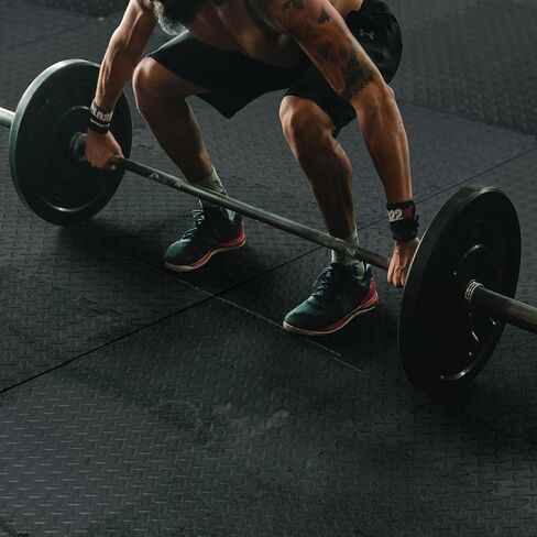 سجادات تمرين ألغاز إيفا Art3d، بلاط متشابك من الفوم السميك 1/2 بوصة و3/4 بوصة للصالات الرياضية، والأرضيات، والتمرين، ومعدات الصالة الرياضية، حزمة من 6 و12 قطعة in Kuwait