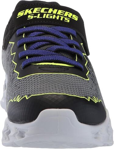 Skechers Boy's Vortex 2.0-ZORENTO Sneaker, Black/Yellow, 4.5 Wide Big Kid in Saudi Arabia