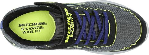 Skechers Boy's Vortex 2.0-ZORENTO Sneaker, Black/Yellow, 4.5 Wide Big Kid in Saudi Arabia