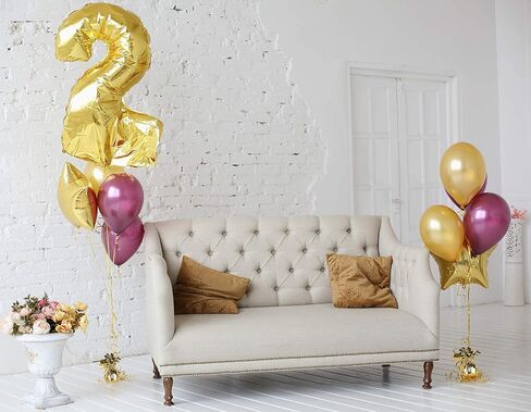 BLUE RIBBON, Helium Tank with 50 Balloons and White Ribbon + 12 Black Balloon Weights + Plus Balloon Tying Tool in Kuwait