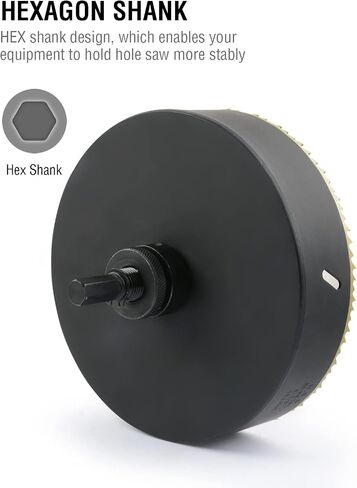 BINOTA M42 Bi-Metal Hole Saw, 200mm-7-7/8“, for Metal, Wood, Plywood, PVC, Gypsum, Composite, Stainless Steel Plate in Saudi Arabia