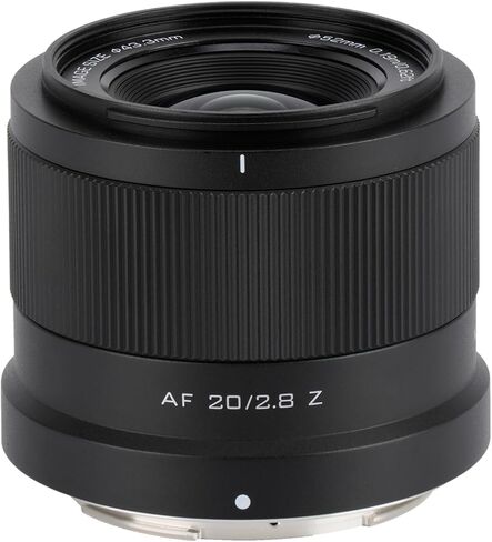 VILTROX 20mm F2.8 Z-Mount Camera Lens Full Frame Ultra Wide Angle Auto Focus Lens for Nikon Z-Mount Cameras Z5 Z50 Z6 Z6Ⅱ Z7 Z7Ⅱ ZFC Z30 Z9 Z8 in Saudi Arabia