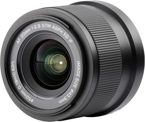 VILTROX 20mm F2.8 Z-Mount Camera Lens Full Frame Ultra Wide Angle Auto Focus Lens for Nikon Z-Mount Cameras Z5 Z50 Z6 Z6Ⅱ Z7 Z7Ⅱ ZFC Z30 Z9 Z8 in Saudi Arabia