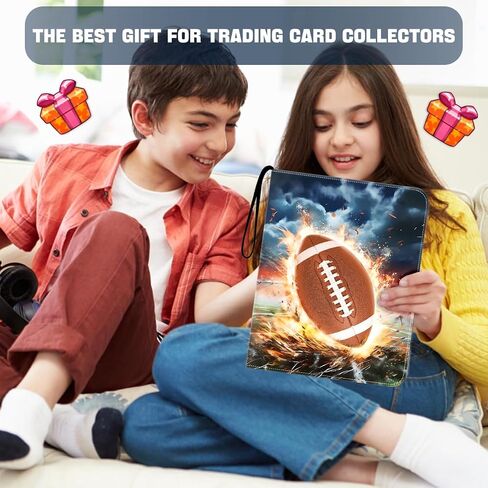Card Binder Compatible with Football Card, Trading Card, MTG and Other TCG, Fits 400 Cards with 50 Removable Pages, Card Holder Collector for Standard Size Card in Saudi Arabia