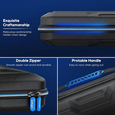حقيبة حمل Klipdasse لمشغل Playstation Portal عن بعد لوحدة تحكم PS5 مع الملحقات، حقيبة يد محمولة من مادة EVA لملحقات بوابة Playstation. (أزرق) in Saudi Arabia
