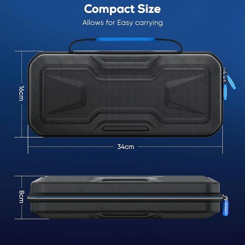 حقيبة حمل Klipdasse لمشغل Playstation Portal عن بعد لوحدة تحكم PS5 مع الملحقات، حقيبة يد محمولة من مادة EVA لملحقات بوابة Playstation. (أزرق) in Saudi Arabia