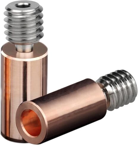 Titanium & Copper Bi-Metal Heatbreak. D Printer Nozzle Throat for E3D V6 HOTEND Heater Block for Prusa i3 MK3 Break 1.75MM Filament Smooth in Saudi Arabia