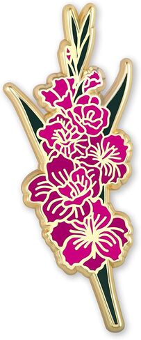 Birth Month Flower Enamel Pin - Elegant Brooch for Women's Accessories - Unique Birthday or Mother's Day Gift - Perfect for Wedding Suits & Dresses - Floral Lapel Pin - Ideal Flower Lover's in Saudi Arabia