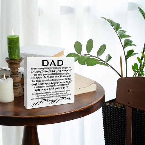 Dad Gifts from Daughter Son Kids, Dad Gifts for Birthday Father's Day Christmas, Best Dad Ever Gifts, Father Gifts, Daddy You Are The Best and I Love you, Wooden Box Sign in Saudi Arabia