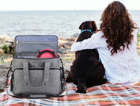 WINSEE Collapsible Dog Bowls Water, Portable Travel Pet Food Feeding Cat Bowl, Foldable Expandable Cup Dish with No Spill Non-Skid Silicone Mat, Free Carabiner for Traveling, Hiking, Camping in Saudi Arabia