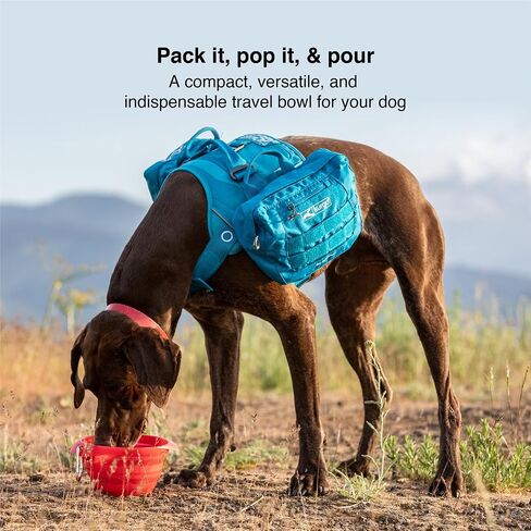 Kurgo Collapsible Travel Dog Bowl, Pet Food & Hiking Water Bowl, Food Grade Silicone Bowl for Dogs, Travel Accessories for Pets, BPA Free, Collaps a Bowl, Mash n’ Stash, Zippy Bowl in Saudi Arabia