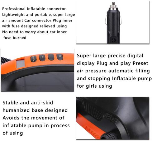 HT?782 Electric Inflatable Pump Dual Purpose Car High Pressure Electric Inflatable Pump for Paddle Board Surfboard in Saudi Arabia