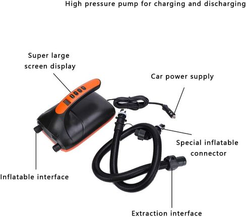 HT?782 Electric Inflatable Pump Dual Purpose Car High Pressure Electric Inflatable Pump for Paddle Board Surfboard in Saudi Arabia