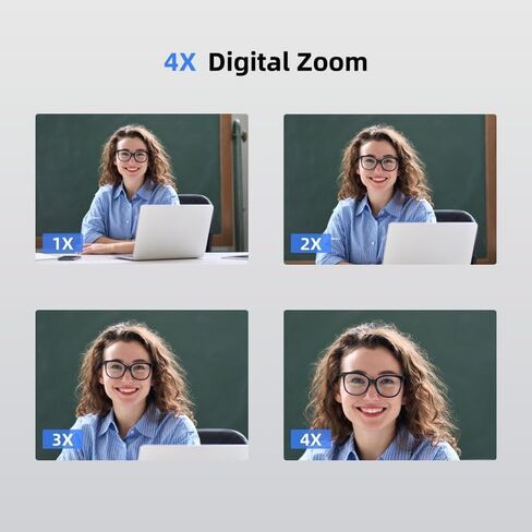 Webcam with Microphone, 1080P Computer Camera for PC 30pfs with 110 FOV/Privacy Cover/Low Light Correction,USB Web Cam for Zoom/Skype/Teams/Conference/Video Calling/Meeting in Saudi Arabia