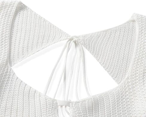 Amiblvowa Crochet Knit 2 Piece Skirt Sets for Women Summer Hollow Out Crop Top Bodycon High Waist Maxi Skirt Sets Beach Dress in Kuwait