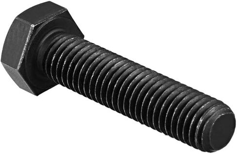 uxcell M6x16mm Hex Head Left Hand Screw Bolts Fastener Carbon Steel Black 5pcs in Saudi Arabia