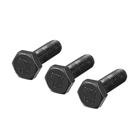 uxcell M6x16mm Hex Head Left Hand Screw Bolts Fastener Carbon Steel Black 5pcs in Saudi Arabia