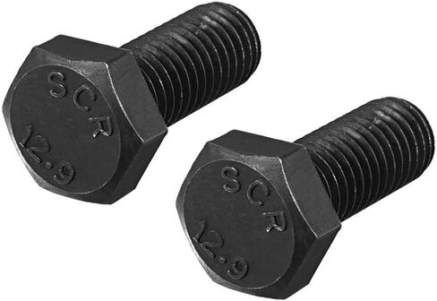 uxcell M6x16mm Hex Head Left Hand Screw Bolts Fastener Carbon Steel Black 5pcs in Saudi Arabia