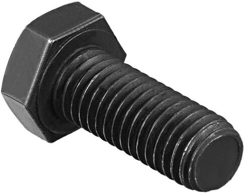 uxcell M6x16mm Hex Head Left Hand Screw Bolts Fastener Carbon Steel Black 5pcs in Saudi Arabia