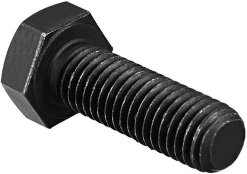 uxcell M6x16mm Hex Head Left Hand Screw Bolts Fastener Carbon Steel Black 5pcs in Saudi Arabia