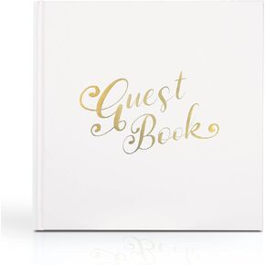Naler Pink Guest Book Wedding Guest Book Photo Album Hard Cover Book with Rose Gold Foil for Wedding Favors Bridal Shower Games Bachelorette Party Supplies, 30 Pages, 7.8"x7.8"