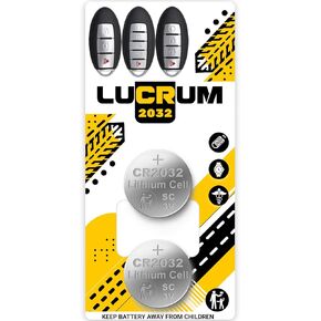 for Nissan Key Fob Battery Replacement, 2PCs CR2032 Battery for Car Remote Key for Nissan 2009-2022 370z, Altima, Armada, Juke, Leaf, Murano, Rogue, Pathfinder CR 2032 Battery for Car Key Fob