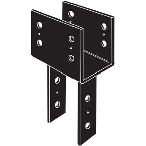 Simpson Strong-Tie CC66PC - 6X Beam, 6X Post Black Column Cap