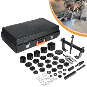 6575 Hub Grappler Kit Front & Rear Wheel Hub and Bearing Removal & Installation Tool Master Service Complete Kit with Puller Adapters Hardwares Carrying Case Application Guide (63 PCS)
