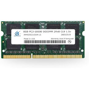 ترقية ذاكرة Adamanta 16 جيجابايت (2 × 8 جيجابايت) متوافقة مع Apple منتصف 2010، أوائل 2011، منتصف 2011، أواخر 2011 iMac، 2010، 2011 MacBook Pro، Mac Mini DDR3 1333Mhz PC3-10600 SODIMM 2Rx8 CL9 1.5 فولت وحدة ذاكرة الوصول العشوائي