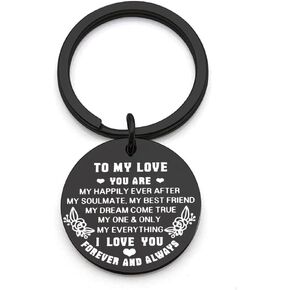 Gift Keychains for Boyfriend Husband Fiance - Wife Girlfriend Gifts for Valantines Day Present Vday Gift