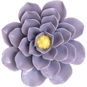 Enjthe ulellife Handcrafted Ceramic Flowers Sculpture Ceramic Flower Wall Decor Handmade 3D Wall Art Sculpture Modern Home Gifts(3.5")