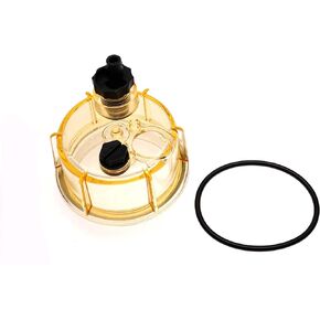 iFJF R25T Water Collection Bowl Replacement for 245R Series Assembly 2/10/30 Micron or S3213 10 Micron Fuel Filter/Water Separator Clear Nylon Withstand High Temperature and Pressure
