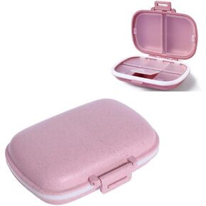 منظم حبوب منع الحمل اليومي 1 حقيبة حبوب منع الحمل المحمولة للسفر 8 مقصورات صندوق حبوب منع الحمل مع حلقة ختم مقاومة للرطوبة حاوية حامل الفيتامينات الطبية الصغيرة لمحفظة الجيب حافظة مكملات حبوب الدواء المقاومة للماء (أزرق) in Kuwait